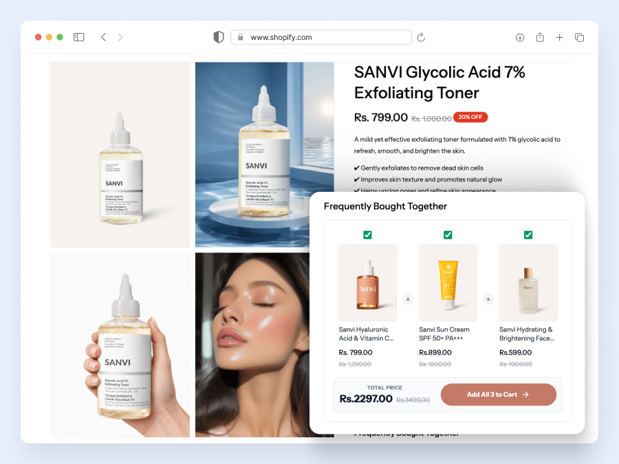 Frequently Bought Together Products section