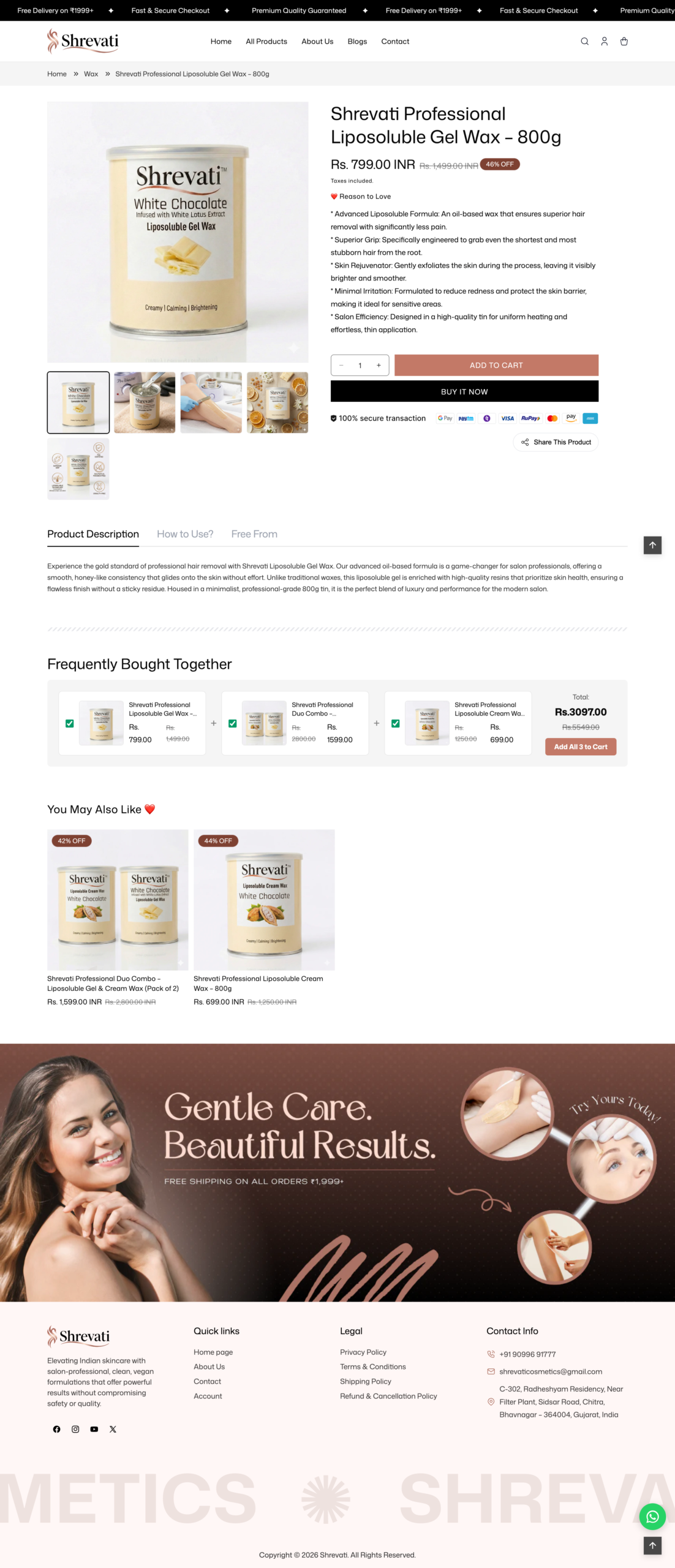 Shrevati Product Page