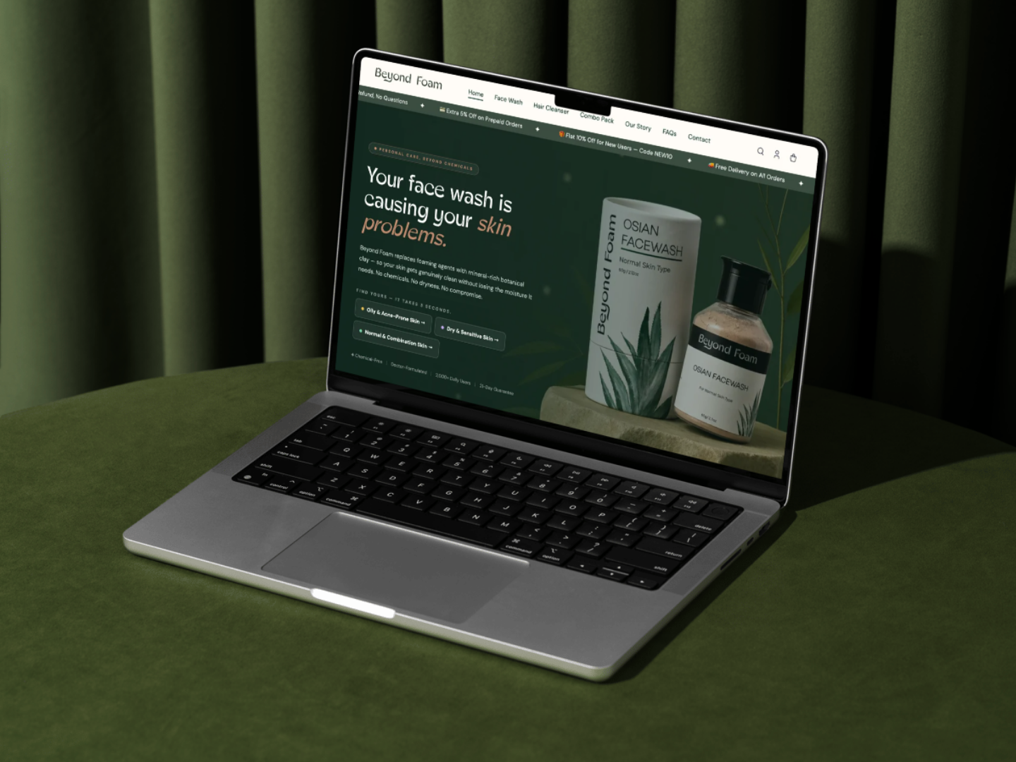Beyond foam mockup